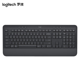 logitech 罗技 K650无线蓝牙键盘 商务办公键盘带掌托 平板ipad键盘 107键全尺寸 带Logi Bolt接受器 黑色