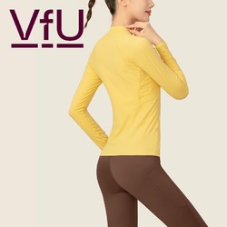VFU 小高领紧身瑜伽服女长袖运动上衣普拉提健身服打底衣秋季65015