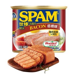 SPAM 世棒 午餐肉罐头 培根口味 340g