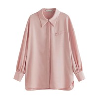 FANSILANEN 范思蓝恩 女士长袖衬衫 22FS3148 粉色 XL