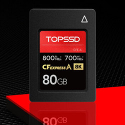 TOPSSD 天硕 CFexpress Type-A卡（适用FX3、FX6、A7S3、A7M4、a1）cfa卡 80GB 默认版本