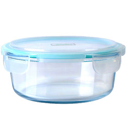 Best Ha 贝特阿斯 耐热玻璃饭盒玻璃保鲜盒圆形泡面碗950ml 空气炸锅专用碗 微波炉饭盒微波炉BTY-950