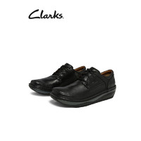 Clarks 其乐 男鞋2022秋季新款男士皮鞋舒适潮流低帮舒适透气休闲鞋Un Soul Lace 黑色 261496717 41