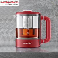 摩飞电器（Morphyrichards） 破壁机家用免洗静音多功能加热豆浆机煮茶器榨汁机MR8200 英伦红（养生壶）