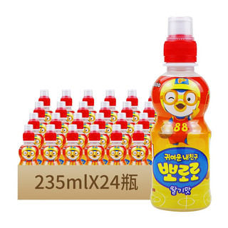 啵乐乐（Pororo） 韩国原装进口儿童乳酸菌混合果味饮料235mL小瓶装 草莓味235ML*24瓶