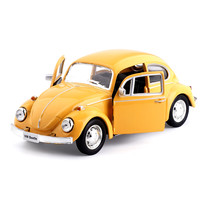 玥乐 1:36大众1967甲壳虫Beetle合金小汽车模型玩具跑车 红色1967经典老款甲壳虫