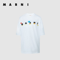 MARNI 女士彩色logoT恤 THJET49EPG-USCR97-MLW01-40