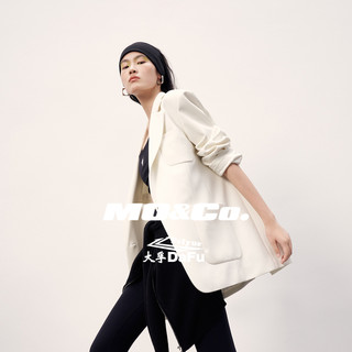 MO&Co.x大孚飞跃合作系列2023春季新品垫肩廓形西装MBC1BLA013