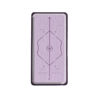 PIDEG 派度 瑜伽垫 紫色 190*70*6mm 体位线款