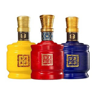 FORGOOD 丰谷 酒王经典蓝金黄金装浓香型白酒52度500ml*3套装