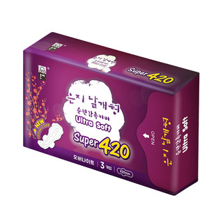 Eun jee 恩芝 420超长夜用卫生巾 42cm*3