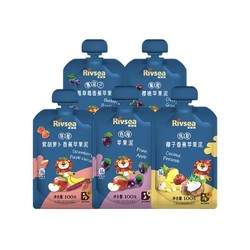 Rivsea 禾泱泱 宝宝水果泥 100g*5袋