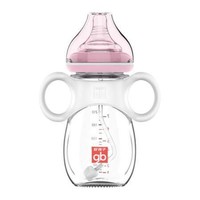 亲子会员：gb 好孩子 拥抱系列 婴儿玻璃奶瓶 260ml