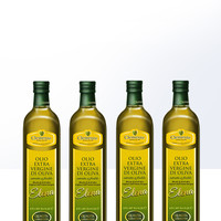 Clemente 克莱门特 特级初榨橄榄油750ml4瓶装健身纯植物油