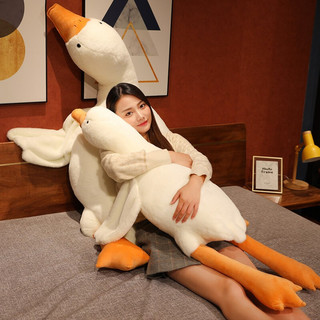 萌萌怪 大鹅抱枕 白色1.3米
