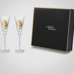 大英博物馆 香槟杯礼盒装红酒杯玻璃杯高脚杯商务