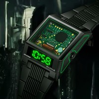 BULOVA 宝路华 手表男表时尚绿盘数字液晶小众个性LED显示98C140 98C140