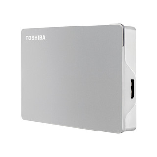 TOSHIBA 东芝 Flex系列 2.5英寸Micro-B移动机械硬盘 USB3.0 4TB 尊贵银