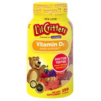 L'il Critters 儿童维生素D3小熊软糖 190粒