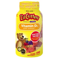 L'il Critters 丽贵 儿童维生素D3小熊软糖 190粒