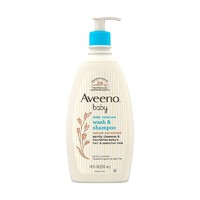 Aveeno 艾惟诺 美国Aveeno baby婴儿天然燕麦无泪洗发沐浴液/露 洗护二合一532ml