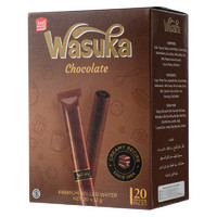 Wasuka 哇酥咔 巧克力爆浆威化卷240g/盒饼干蛋卷休闲零食网红
