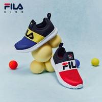 抖音超值购：FILA 斐乐 小童鞋子品牌潮款运动小白鞋跑步训练鞋K14222431