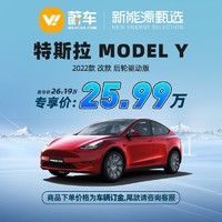TESLA 特斯拉 Model Y 2022款 改款 后轮驱动版 新能源汽车 车辆订金