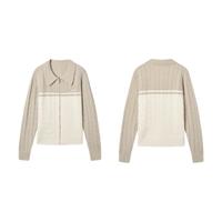 DUIBAI 对白 女士翻领毛衣 CDE131