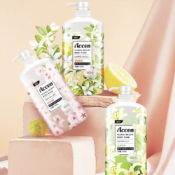 ACCEN 澳雪 香氛美肌花果香沐浴露套装 500ml*3百合+樱花+橙花赠沐浴露500g