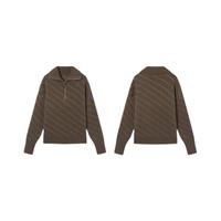 DUIBAI 对白 女士高领毛衣 CDE150 卡其色 L