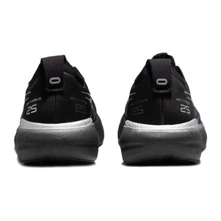 ASICS 亚瑟士 Gel-nimbus 25 Platinum 男子跑鞋 1011B616-001 黑色/灰色 45