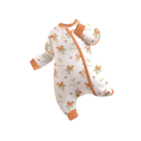 i-baby 10GG06227073 婴儿可拆卸长袖分腿式睡袋 空气层款 精灵松鼠 100-110cm