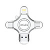 iDiskk U018 旗舰版 USB3.0 U盘 银色 micro-USB/Type-C/苹果lightning接口