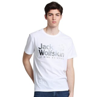 Jack Wolfskin 狼爪 EVERYDAY OUTDOOR系列 男子运动T恤 5818373-5018 本白色 L