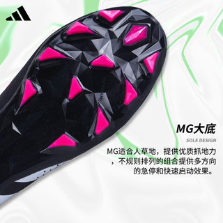 adidas 阿迪达斯 PREDATOR .3 L MG猎鹰中端短钉人草足球鞋GW4635 黑粉色 GW4635 40 UK6.5