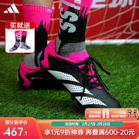 adidas 阿迪达斯 PREDATOR .3 L MG猎鹰中端短钉人草足球鞋GW4635 黑粉色 GW4635 40 UK6.5