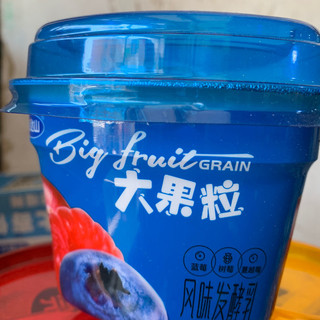 黑龙江完达山大果粒风味发酵乳酸奶桃子味蓝莓味草莓味6个X180克
