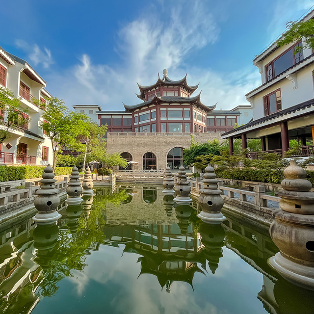 浓缩姑苏城园林精华！苏州吴宫泛太平洋酒店 指定房型1-2晚套餐（含双早+古运河游船+盘门景区畅游等）