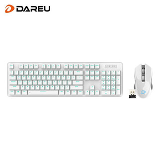 Dareu 达尔优 EK810有线双模机械键盘 白色黑轴+EM905pro白色双模鼠标套装