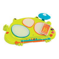 B.Toys 比乐 青蛙饶舌鼓儿童电子鼓婴儿玩具声乐小鼓手打鼓乐器宝宝