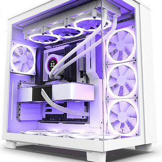 NZXT 恩杰 H9 Flow ATX机箱 白色