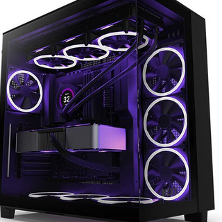 NZXT 恩杰 H9 Flow ATX机箱 黑色