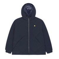 carhartt WIP 男士菱格绗缝连帽羽绒服