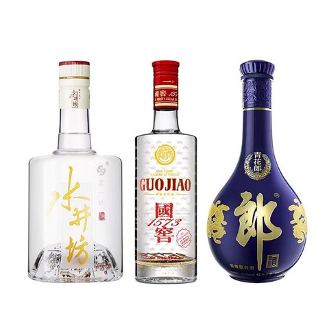 省689元】郎酒免税酒类_LANGJIU 郎酒53度青花郎酒酱香型白酒500ml+52度