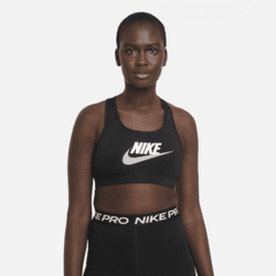 NIKE 耐克 Swoosh 女子中强度支撑一片式衬垫印花运动内衣