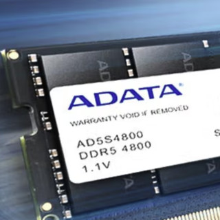 ADATA 威刚 万紫千红 DDR5 4800MHz 笔记本内存 普条 黑色 16GB