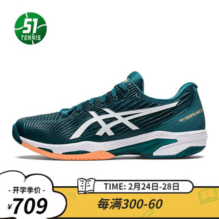 亚瑟士（ASICS） SOLUTION SPEED FF轻量缓震专业训练运动网球鞋 1041A182-300 祖母绿 40