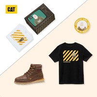 CAT 卡特彼勒 x SUPERFICTION  男款运动T恤 + 复古工装靴 礼盒套装
