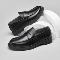 YEARCON 意尔康 2023年新款舒适一脚蹬乐福鞋商务休闲鞋皮鞋男鞋